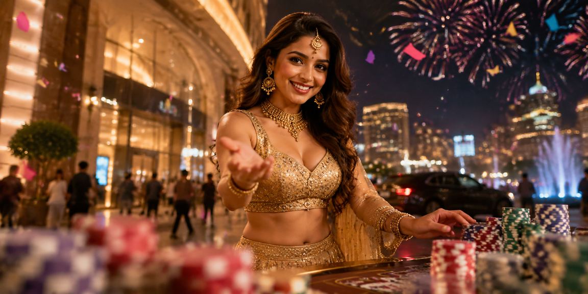 Indian woman relaxing after responsible gaming on mobile app